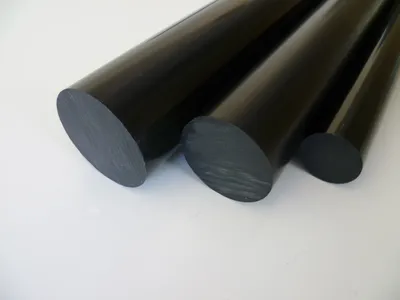 Produktbild von B&T Metall PVC schwarz Rundstab Ø 20 mm - Länge ca. 1 mtr. (1000 mm +/- 5 mm) Außendurchmesser mit Plustoleranz
