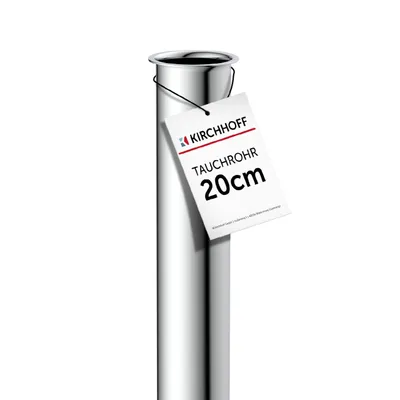 Obrázek produktu pro Ponorná trubka, chrom, 1 1/4" x 32 mm x 200 mm, pro sifon