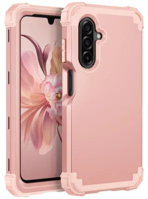 Produktbild von Handyhülle für Samsung Galaxy A17 4G/5G Hybrid 3 in 1 PC TPU Stossfest Robust Hülle Roségold