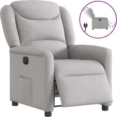 Produktbild von Hochwertig Relaxsessel Elektrisch Wolkengrau Stoff 3303183