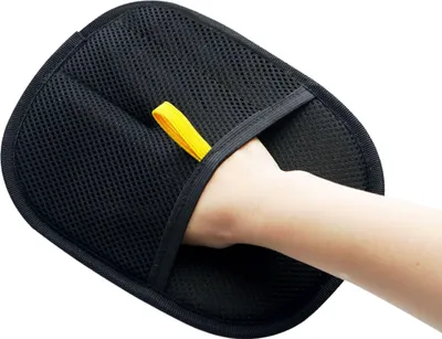 Produktbild von 2 Stück doppelseitiger Fellpflegehandschuh für Haustiere, wiederverwendbarer Katzenhaarentferner, Hundemassagehandschuh, Bürste zum Fellwechseln