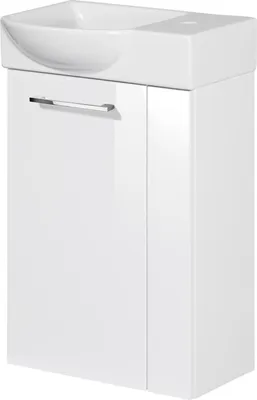 Produktbild von Fackelmann SBC SCENO Gäste WC Set 2-teilig 45 cm, Weiß, links, Keramik