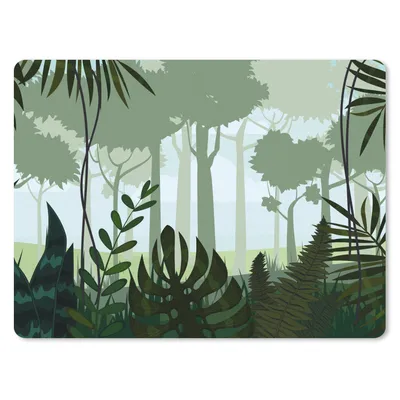 Produktbild von MuchoWow® Mauspad Mousepad Dschungel - Pflanzen - Tropisch - Junge - Mädchen - Kinder 40x30 cm - Mousepads - Maus Mat - Pad - Mausunterlage - Anti Rutsch