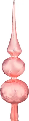 Produktbild von Weihnachtsbaumspitze Groß 35cm in "Ice Rosa"