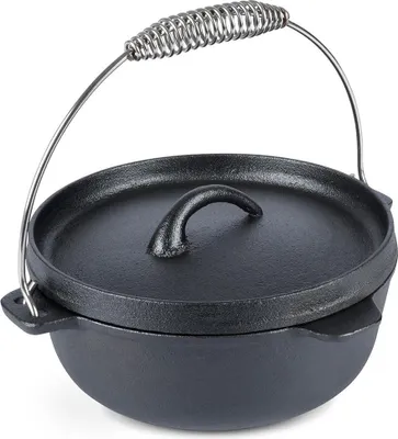 Zdjęcie produktu dla Garnek żeliwny 3,5L - Idealny na ogniska i grille
