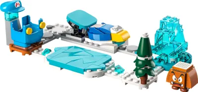 Produktbild von LEGO 71415 Super Mario Eis-Mario-Anzug - Erweiterungsset, Sammel-Spielzeug mit Figurenkostüm plus Cooligan und Goomba-Feindfiguren, kombinierbar mit Starterset