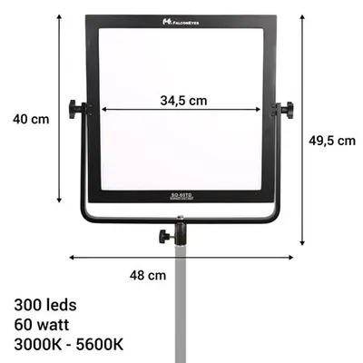 Produktbild von Falcon Eyes Bi-Color LED-Lampe Sophiez SO-60TD auf 230 V