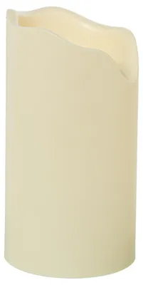 LED-Kerzen Set 4er, elfenbeinfarben, 16x16x30 cm, mit Fernbedienung