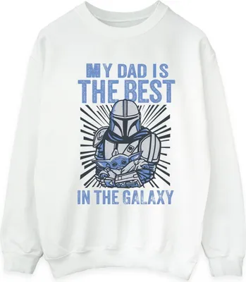 Produktbild von Star Wars - "Mandalorian Best Dad" Sweatshirt für Herren BI46760 (XXL) (Weiß)