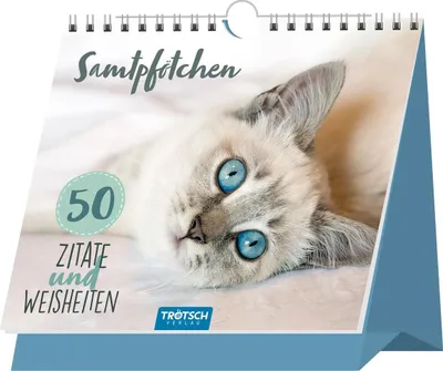 Produktbild von Trötsch Tischaufsteller Sprüche und Zitate zum Aufstellen Katzen