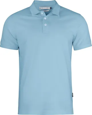 Produktbild von Modernes Polo-Shirt Sunset aus 95% gekämmter Baumwolle, 200 g/m², mit Seitenschlitzen