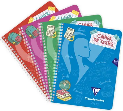 Produktbild von Clairefontaine 10x Hausaufgabenheft Mimesys 17x22cm, 72 Blatt Sortiert 308756C