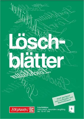 Produktbild von Brunnen Löschblätter 1041546 Löschblattblock (A4, 6 Blatt) 135 g