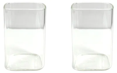 Produktbild von Mulex Klare quadratische 2-teilige Gläser für Cocktails