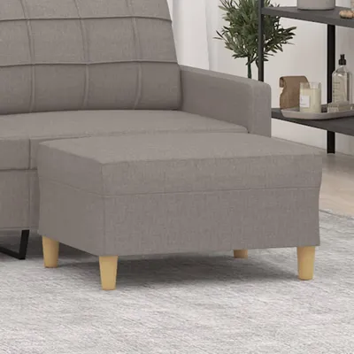 Produktbild von vidaXL Fußhocker Taupe 70x55x41 cm Stoff