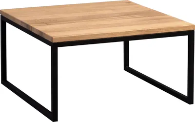 Produktbild von Couchtisch Karolin in braun - Wildeiche massiv - 60x35x60cm