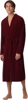 Produktbild von Schiesser Bademantel einfarbig Bordeaux