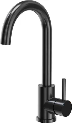 Produktbild von QUADRON Küchenarmatur KATE SteelQ Mischbatterie 360°, Farbe: Schwarz, Höhe: 22,3 cm QFix-Funktion, Drehung- Wasserhahn für Küche aus Edelstahl