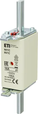 Obrázok produktu pre Poistková vložka - NH1C gG 16A/500V - pomalá