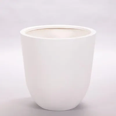 Produktbild von Elegant Einrichten | Pflanzkübel | Fiberglas | rund konisch | D30xH30cm | perlmutt weiß.