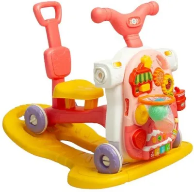 Obrázok produktu pre Viacúčelová prechádzacia kolieska 5 v 1 Caretero Toyz - Pink