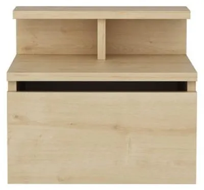 Image de Table de chevet en Bois MDF chêne - L 39,8 × P 31,9 × H 35 cm