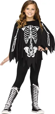 Produktbild von Skelett Poncho für Kinder