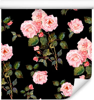 Produktbild von 10m VLIES TAPETE Rolle Blumen Rosen Blätter Natur Pflanzen XXL