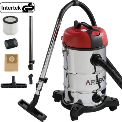 Produktbild von AREBOS Industriestaubsauger 1800 W | Nass- & Trockensauger | Mehrzwecksauger Wasser-Staubsauger | Werkstattsauger mit und ohne Beutel | 30 L Behälter
