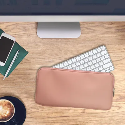 Produktbild von kwmobile Bluetooth Tastatur Cover kompatibel mit Apple Magic Keyboard Hülle - Nylon Schutzhülle für Keyboard - Nylon Tasche mit Zipper - Pastell