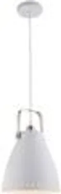 Image de EVA Leuchten Direkt Lampe à suspendre, blanc 1xE27 60W lampe d'intérieur, IP20