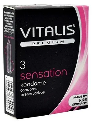 VITALIS Vitalis PREMIUM Sensation - 3 préservatifs à effet 3-en-1 – photo 1