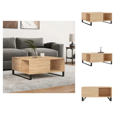 Obrázok produktu pre vidaXL Konferenčný stolík Sonoma dub 80x80x36,5 cm materiál na báze dreva - Konferenčné stolíky