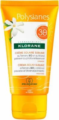 Produktbild von Klorane Polysianes Solar Sublime Face Sun Cream SPF30 50 ml