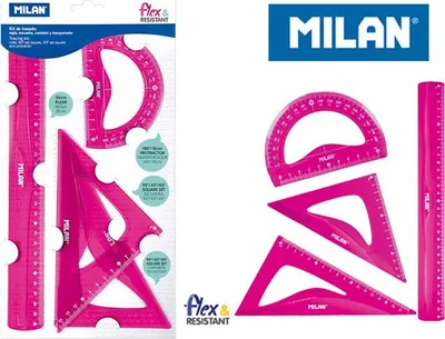 Immagine prodotto di Zestaw Linijek 4 sztuki róż MILAN