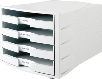 Produktbild von HAN Schubladenbox IMPULS, 4 offene Schbe, Geh„use:lichtgrau