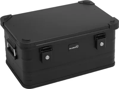 Produktbild von ALUBOX Alukiste schwarz mit Stapelecken E47 Liter