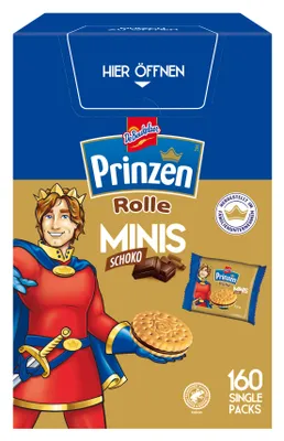 Produktbild von DeBeukelaer Prinzen Rolle Minis Schoko Kekse 160 St.