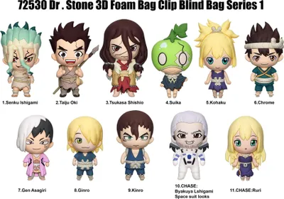 Produktbild von Dr. Stone 3D PVC-Taschenanhänger Series 1 Display (24)