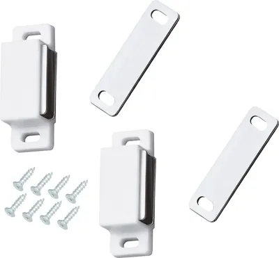 Produktbild von Paar Magnetschnäpper Möbelmagnet Türmagnet Magnetverschluss Schnapper 3kg weiß