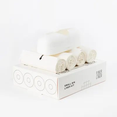 Productafbeelding van Afvalzakjes Set - Prullenbak Zakken - Hygiënisch Afval - Inclusief Dispenser - 40 Stuks - Wit