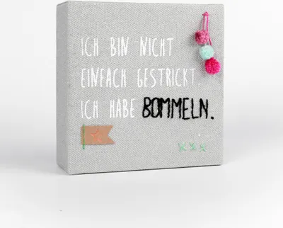 Produktbild von Mini Leinwand "Bommeln"