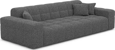 Produktbild von Bouclé 3-Sitzer Couch Nivara Graphit