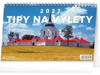 Zdjęcie produktu dla NOTIQUE, kalendarz biurkowy "Wyprawy 2027", wymiary: 23,1 x 14,5 cm