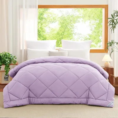 Obrázok produktu pre Mikrovláknová paplón 220 x 240 cm, 300 g/m², fialová, pre manželskú posteľ