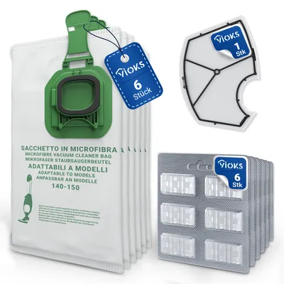 Produktbild von Set 6x Staubsaugerbeutel + 6x Duftsticks + 1x Motorfilter für Kobold VK 140 VK 150 Staubsauger