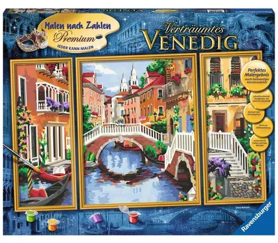 Immagine prodotto di Dipingere per numeri – Tutti possono dipingere (kit per dipingere), dimensioni del quadro: 80 x 50 cm. Venezia da sogno