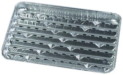 Zdjęcie produktu dla aluminiowe danie grillowe, aluminium, srebro, 34 x 23 x 2,5 cm, 5 sztuk