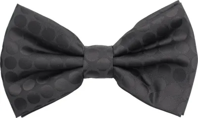 Produktbild von Fabio Farini - 1 Stück Schwarze Herren Fliegen - Männer Querbinder Vorgebunden Bowtie Schwarz - Pitch Black