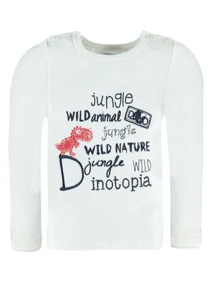 Produktbild von Jungen Langarmshirt mit Print, weiß Kanz